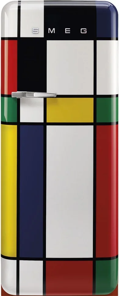 SMEG FAB28RDMC6 Отдельностоящий однодверный холодильник, стиль 50-х годов, 60 см, петли справа, разн