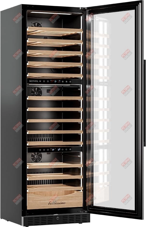 Винный шкаф компрессорный в нишу MEYVEL MV98-KST3 (Slim)