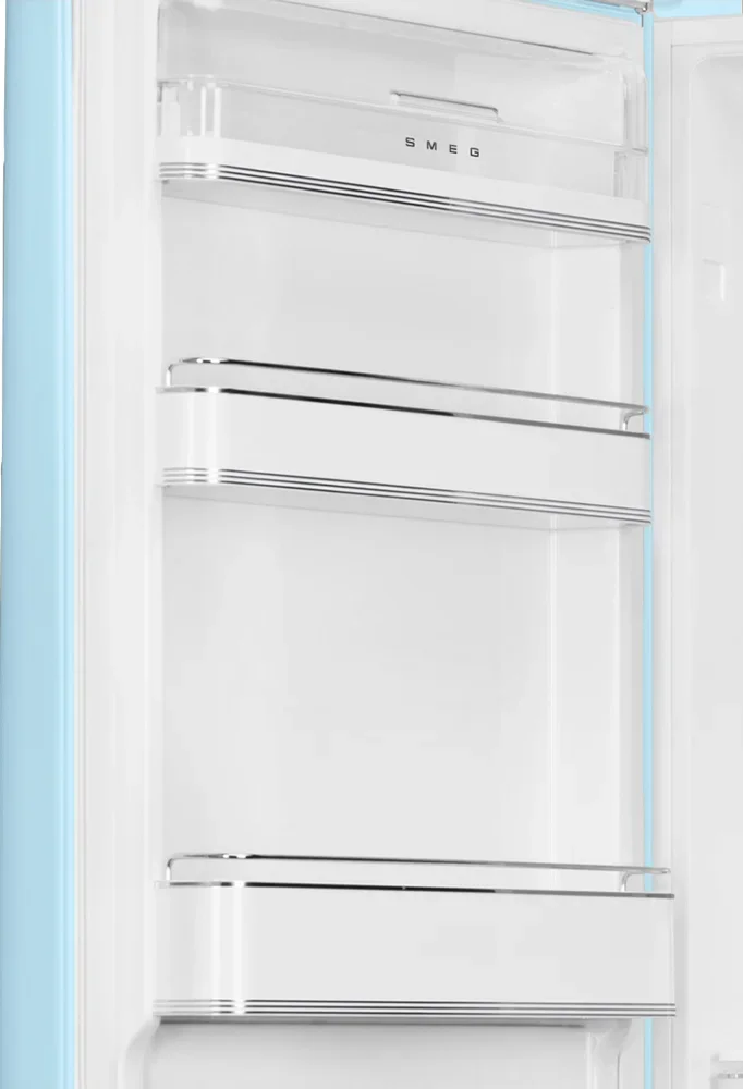 SMEG FAB32LPB6 Отдельностоящий двухдверный холодильник, стиль 50-х годов, 60 см, голубой, No-frost, 